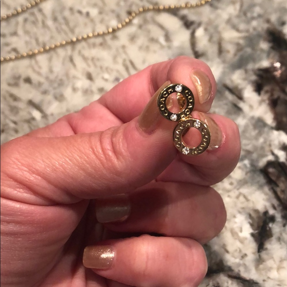 Authentic coach earrings